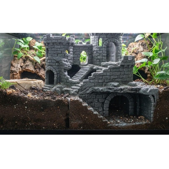 The Unbranded Brand Other - Crumbling Castle Hide and climb And Burrow Dungeon- Underground Viewing dungeon